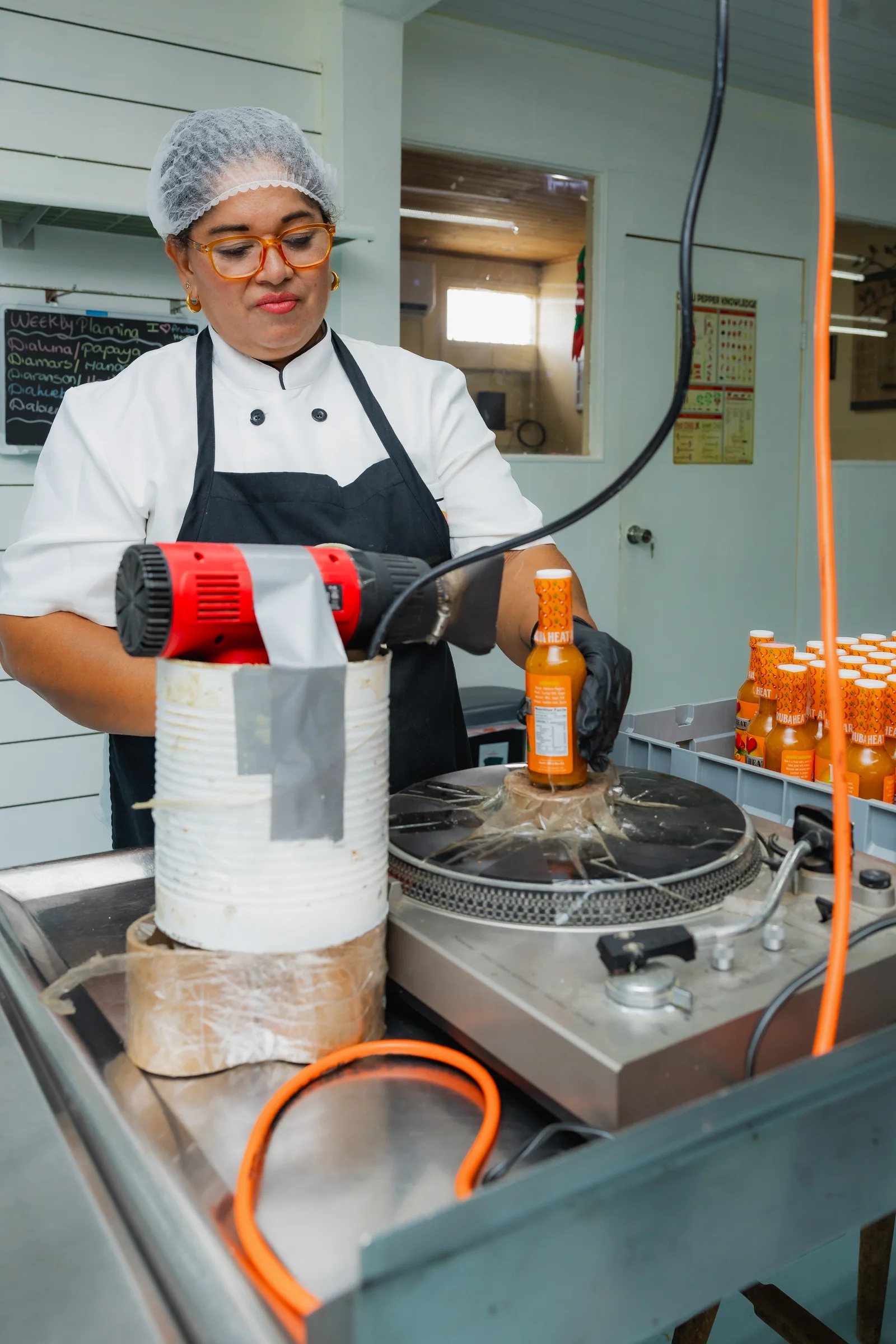 The bottling line